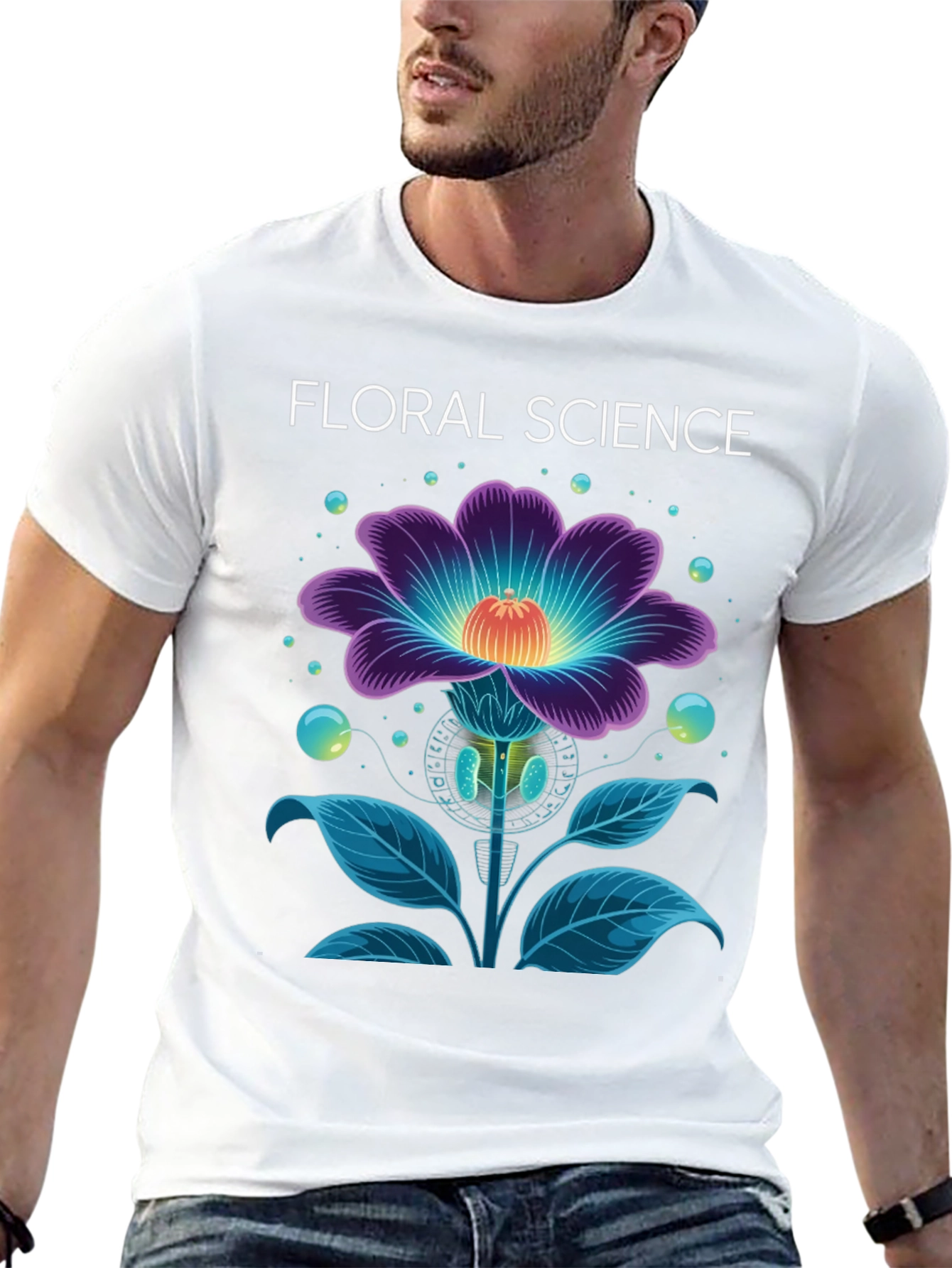 Floral Science Graphic Tee
