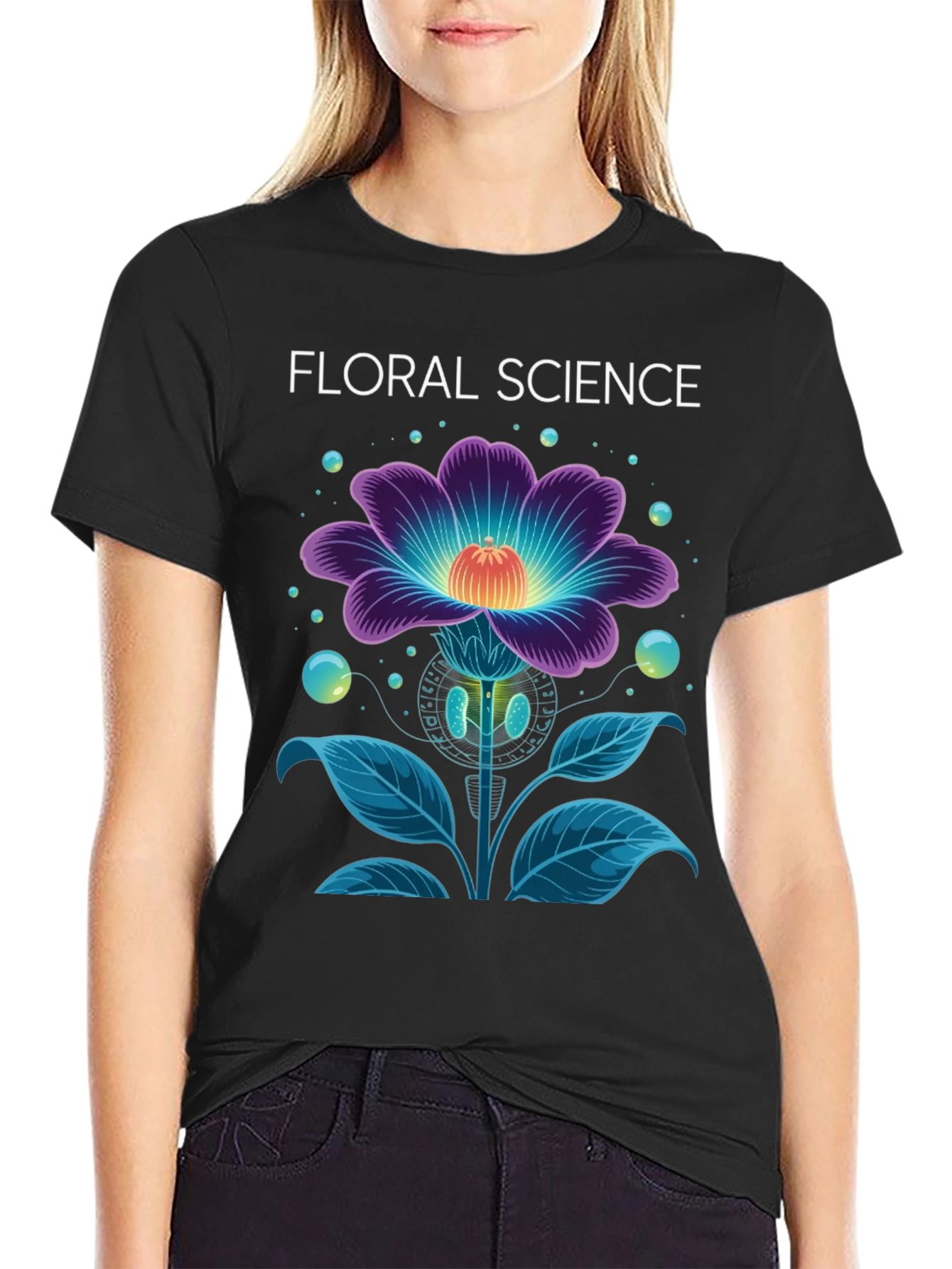 Floral Science Graphic Tee