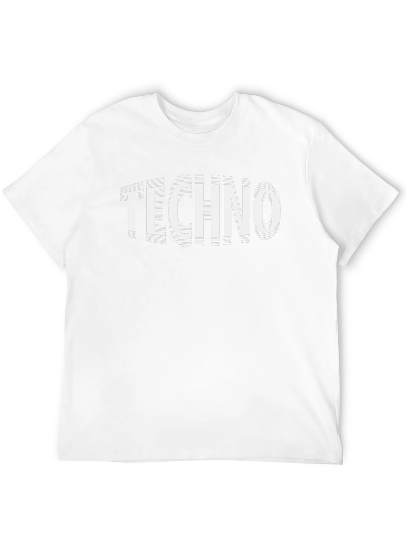 Techno Music Graphic Tee - Black Cotton T-Shirt
