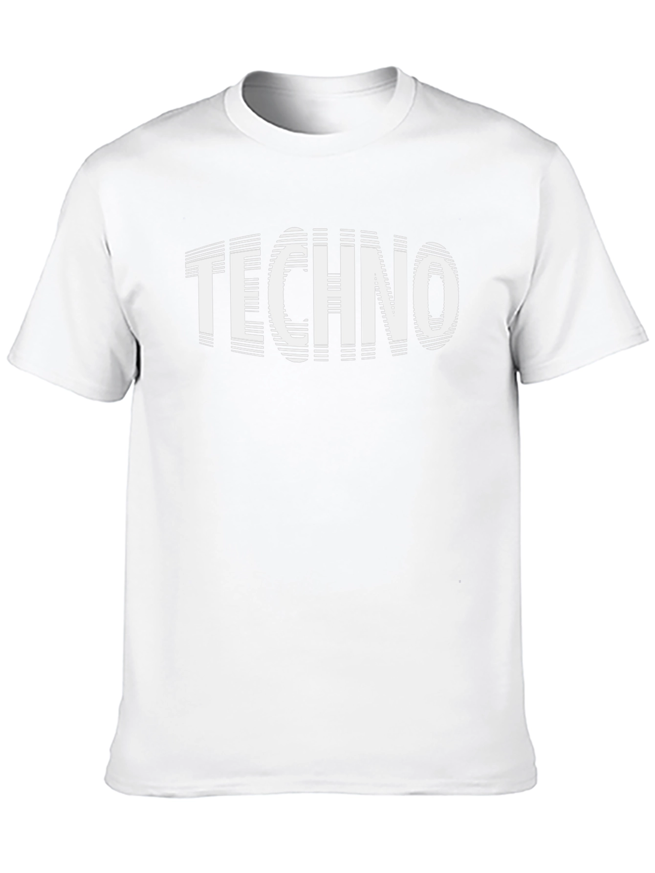 Techno Music Graphic Tee - Black Cotton T-Shirt