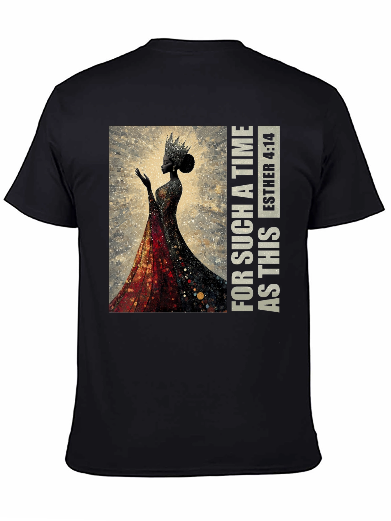 Esther 4:14 Black Queen Graphic T-Shirt