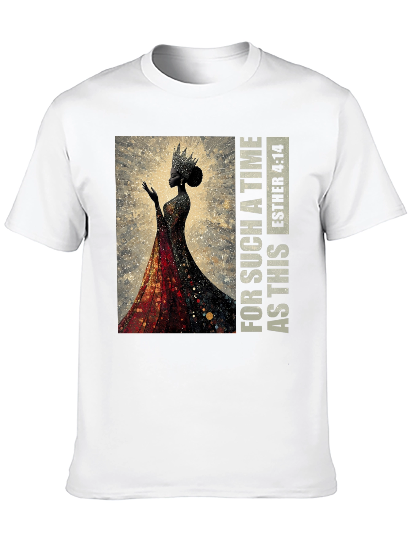 Esther 4:14 Black Queen Graphic T-Shirt