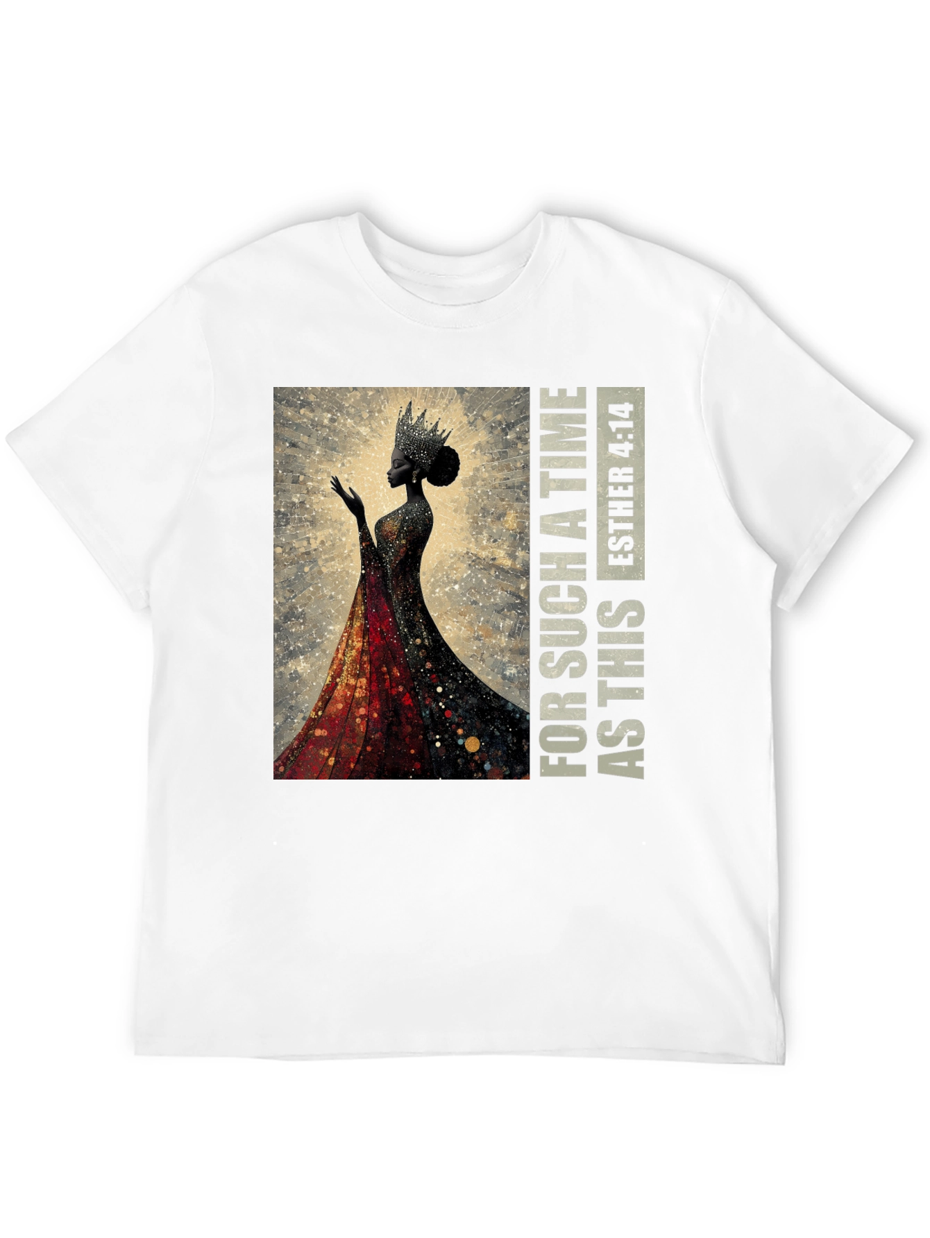 Esther 4:14 Black Queen Graphic T-Shirt