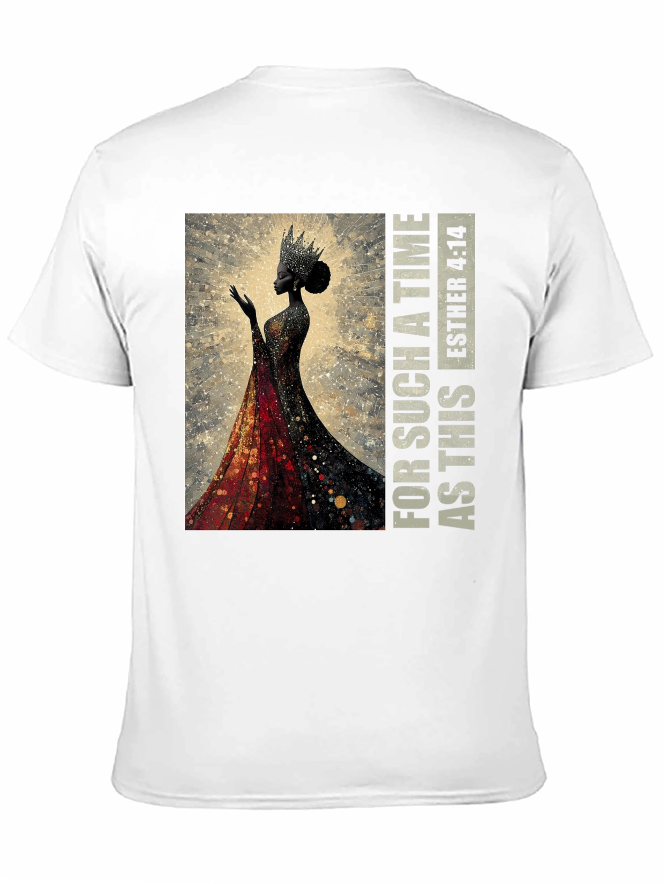 Esther 4:14 Black Queen Graphic T-Shirt