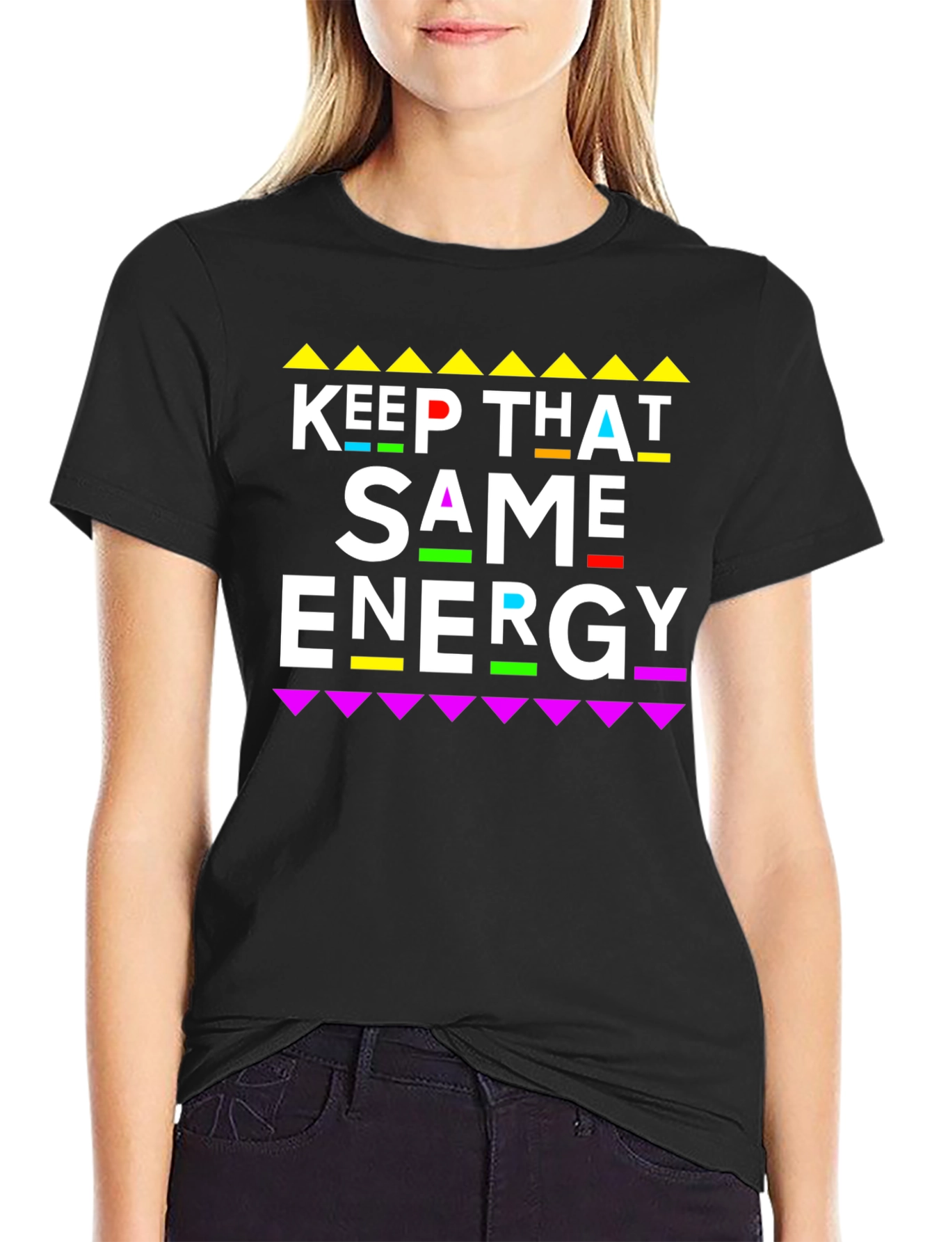 Keep That Same Energy Graphic Tee - Black