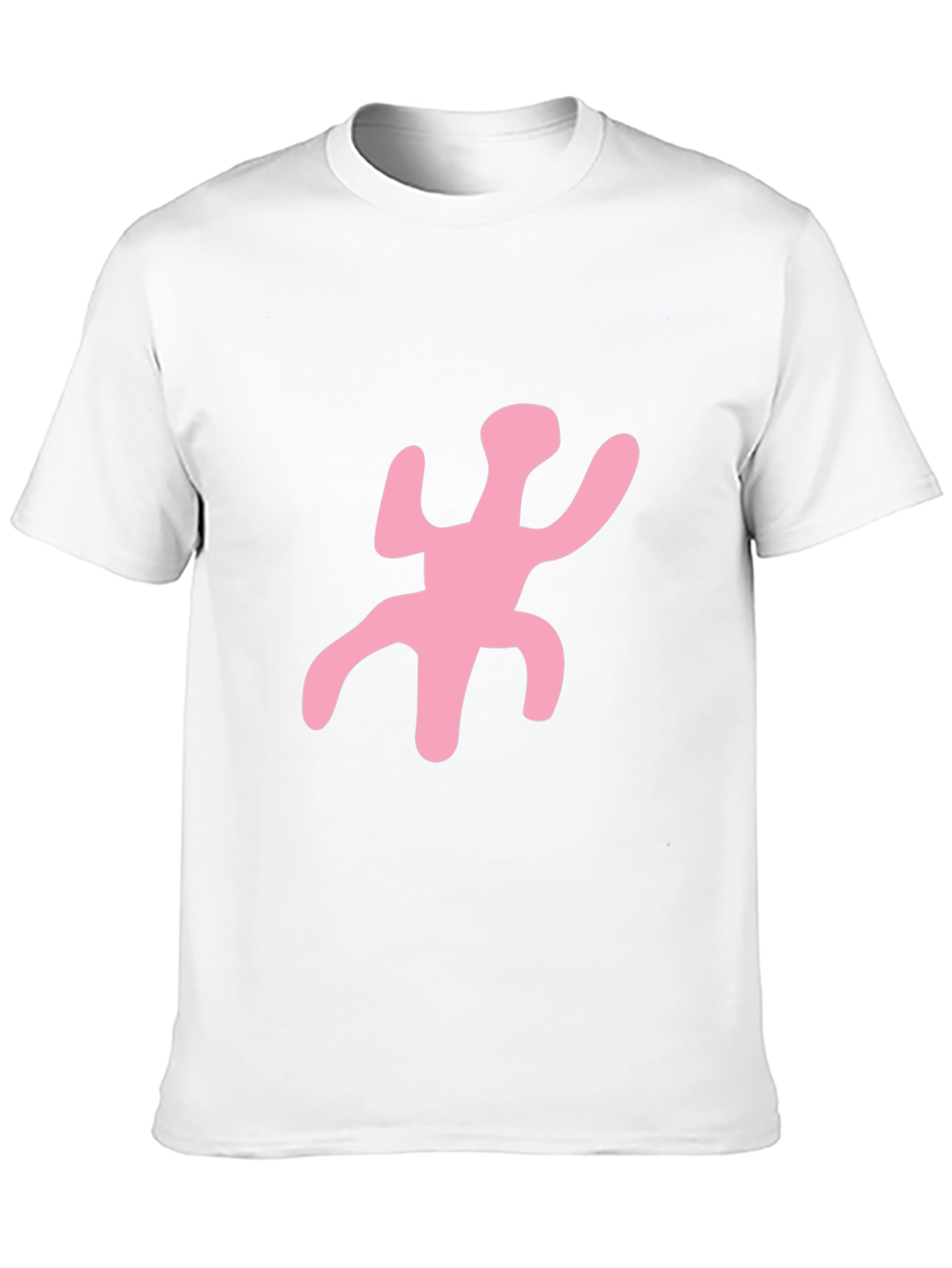 Funky Pink Figure Black T-Shirt