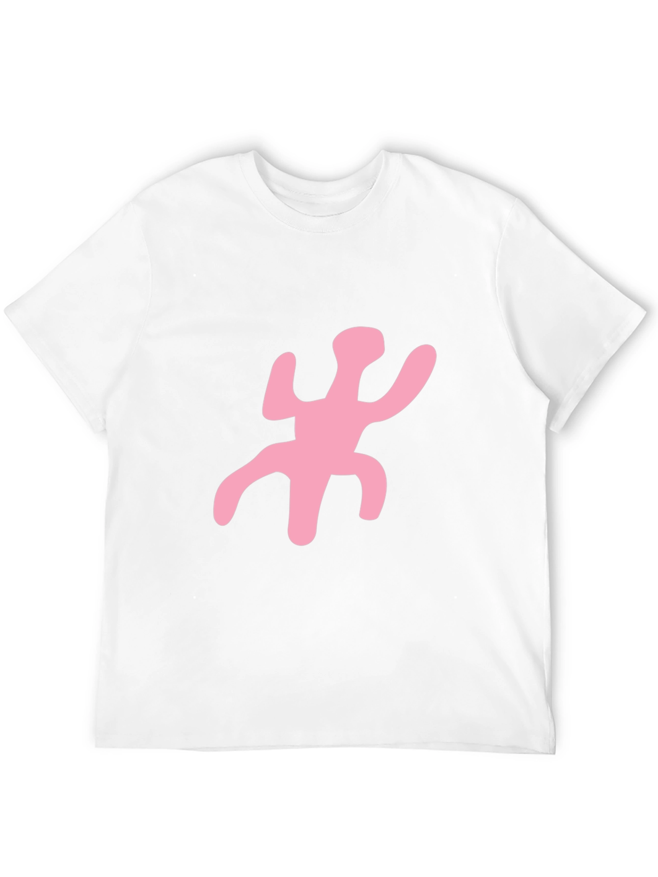 Funky Pink Figure Black T-Shirt