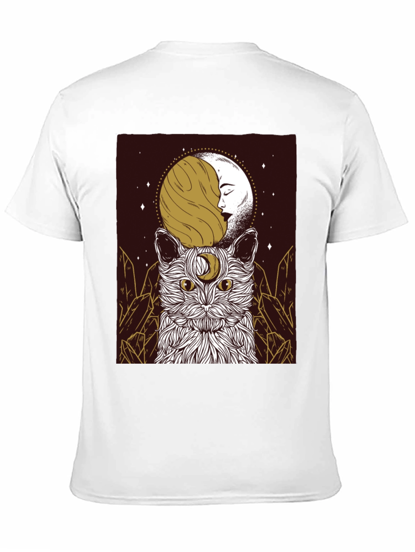Mystic Moon Cat Graphic Tee - Unisex