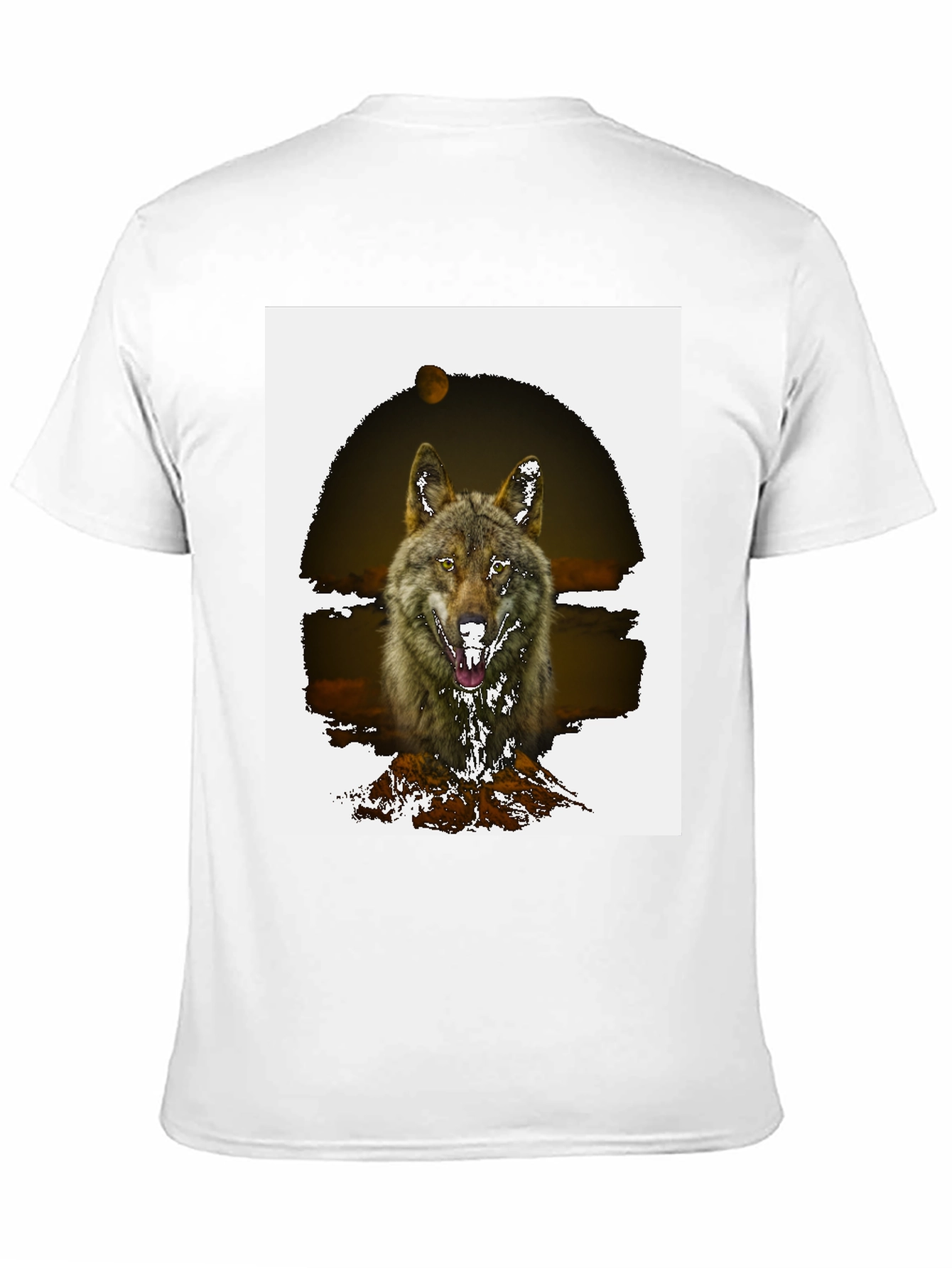 Wolf Graphic Tee - Mens Black T-Shirt