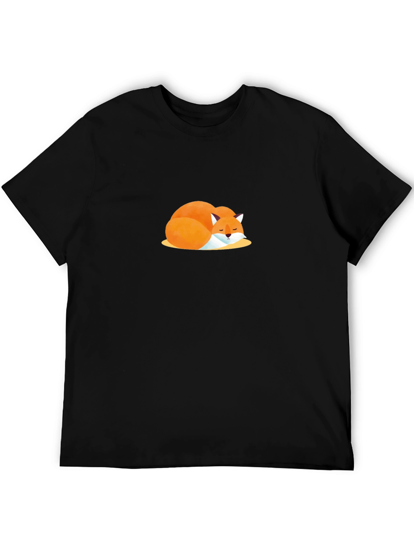 Sleeping Fox Graphic Tee - Soft Cotton Comfort