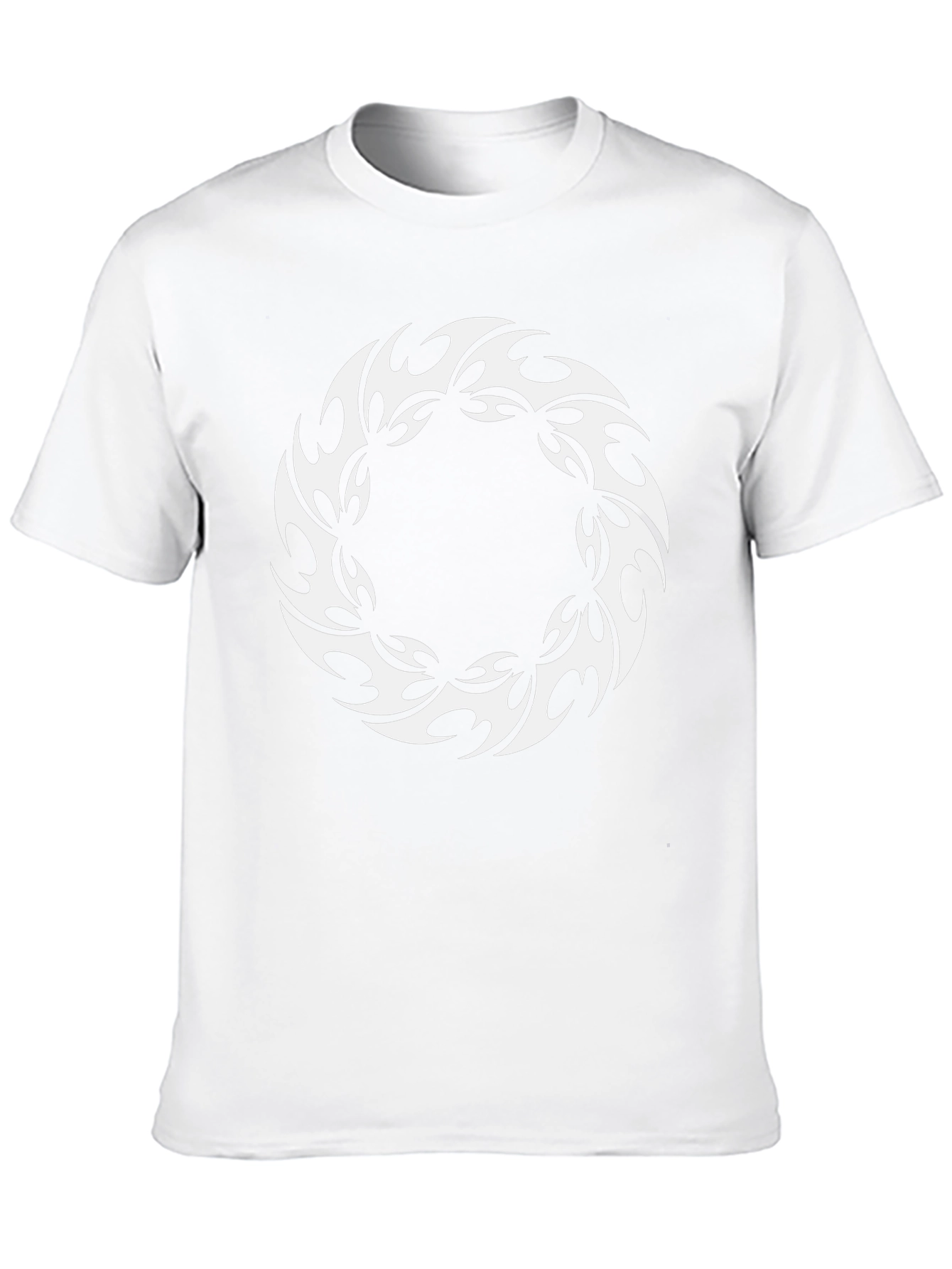 Tribal Circle Graphic Black T-Shirt