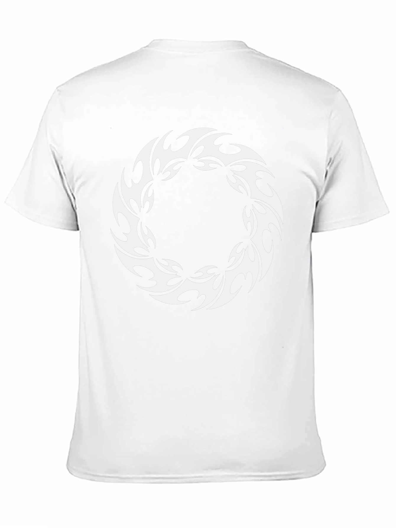 Tribal Circle Graphic Black T-Shirt