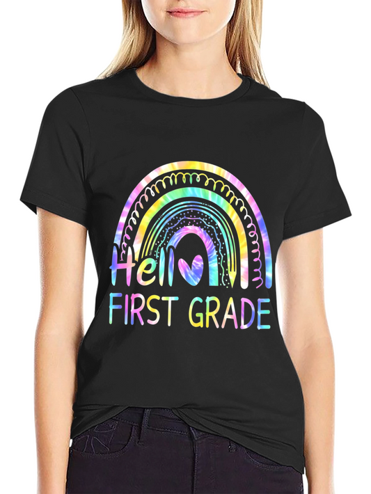 Hello First Grade Rainbow T-Shirt