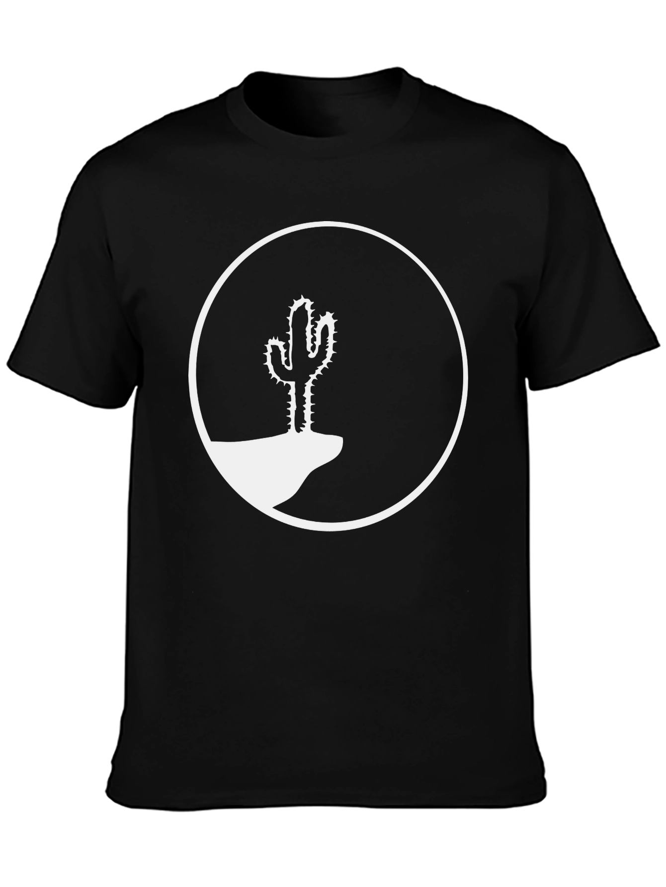 Cactus Silhouette Graphic Tee - Western Style Shirt