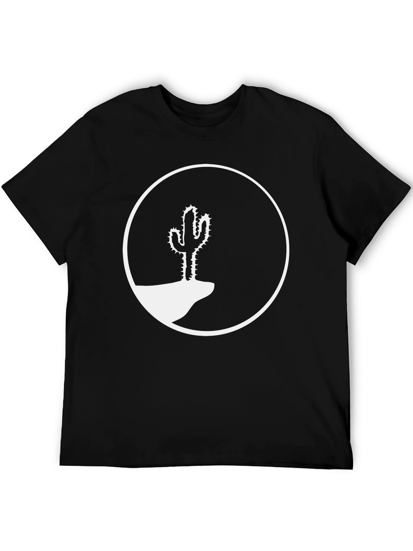 Cactus Silhouette Graphic Tee - Western Style Shirt