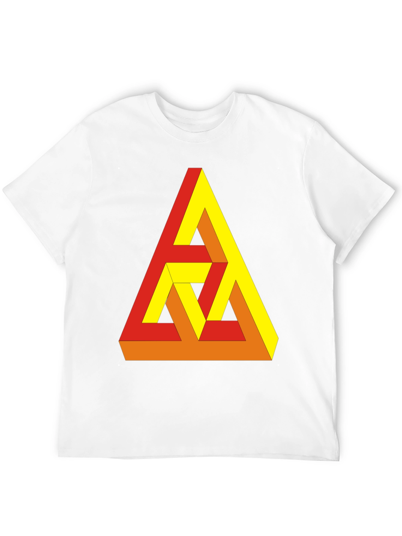 Optical Illusion Triangle Graphic Tee