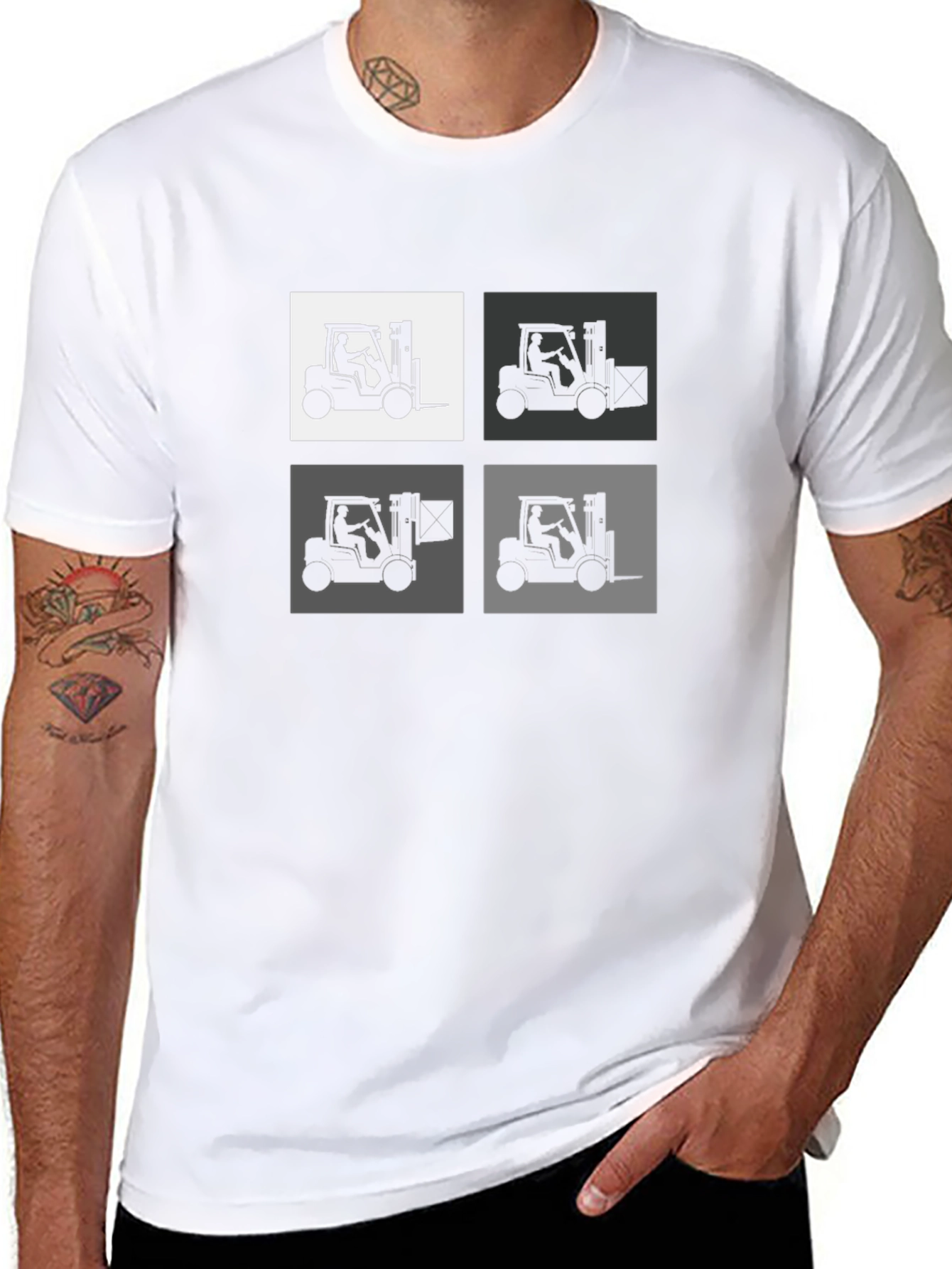 Forklift Quad T-Shirt - Bold Graphic Tee