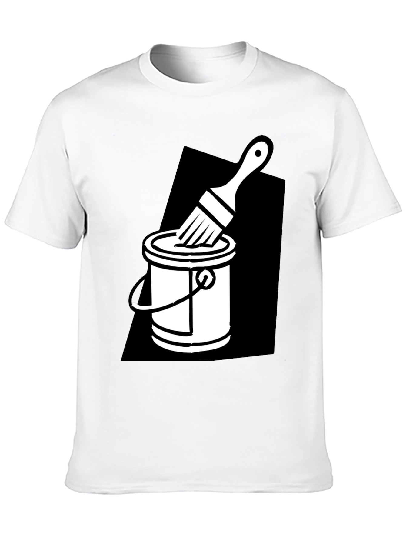 Paint Bucket Brush Graphic T-Shirt