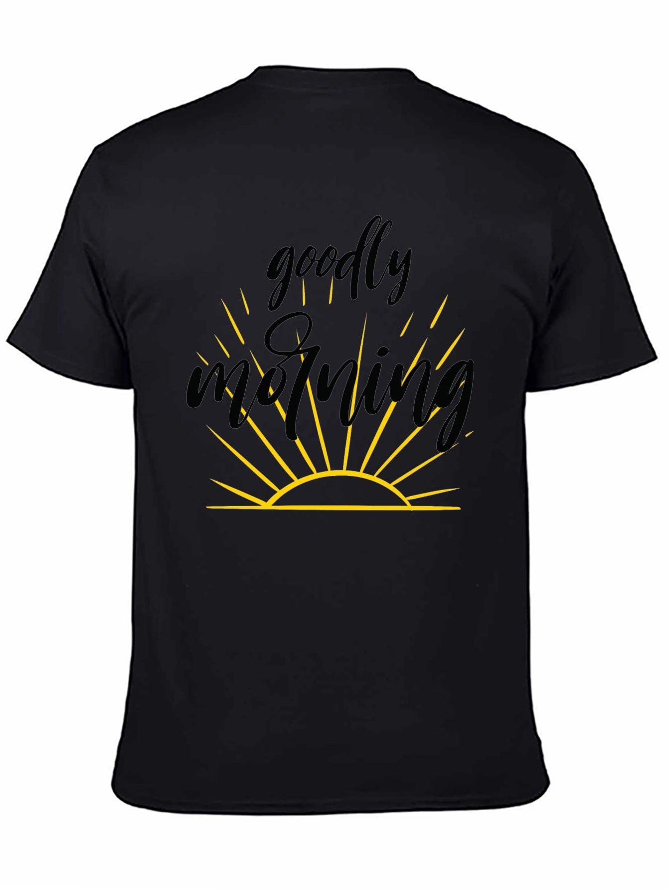 Goodly Morning Graphic Tee - Black T-Shirt