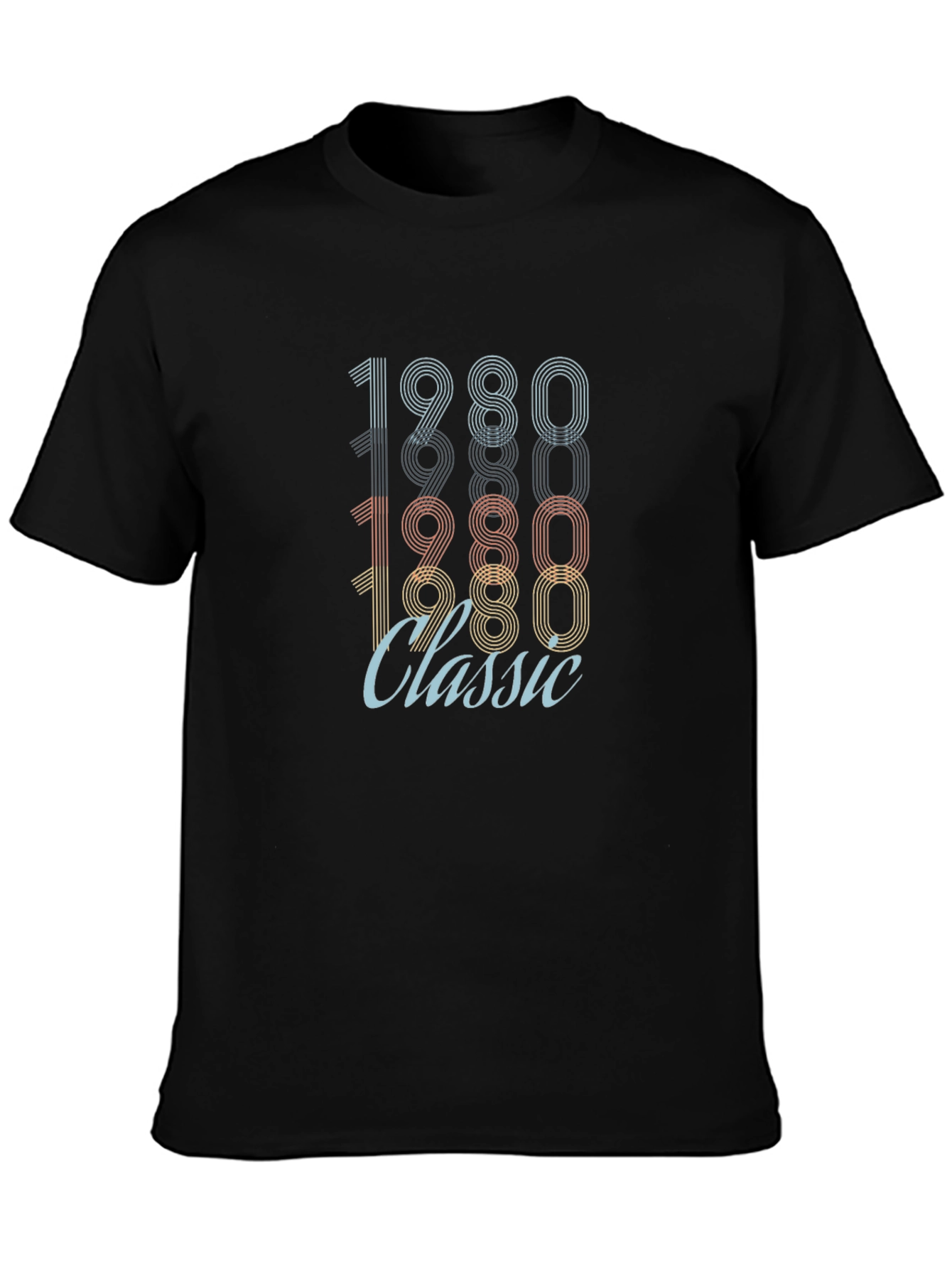 1980 Classic Retro Style Graphic T-Shirt