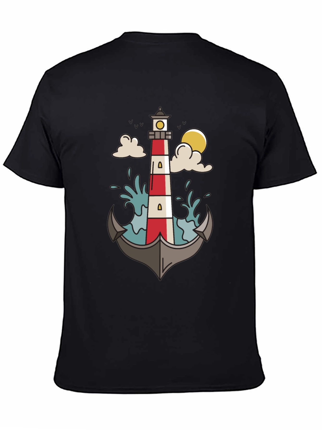 Nautical Lighthouse Anchor Graphic Tee
