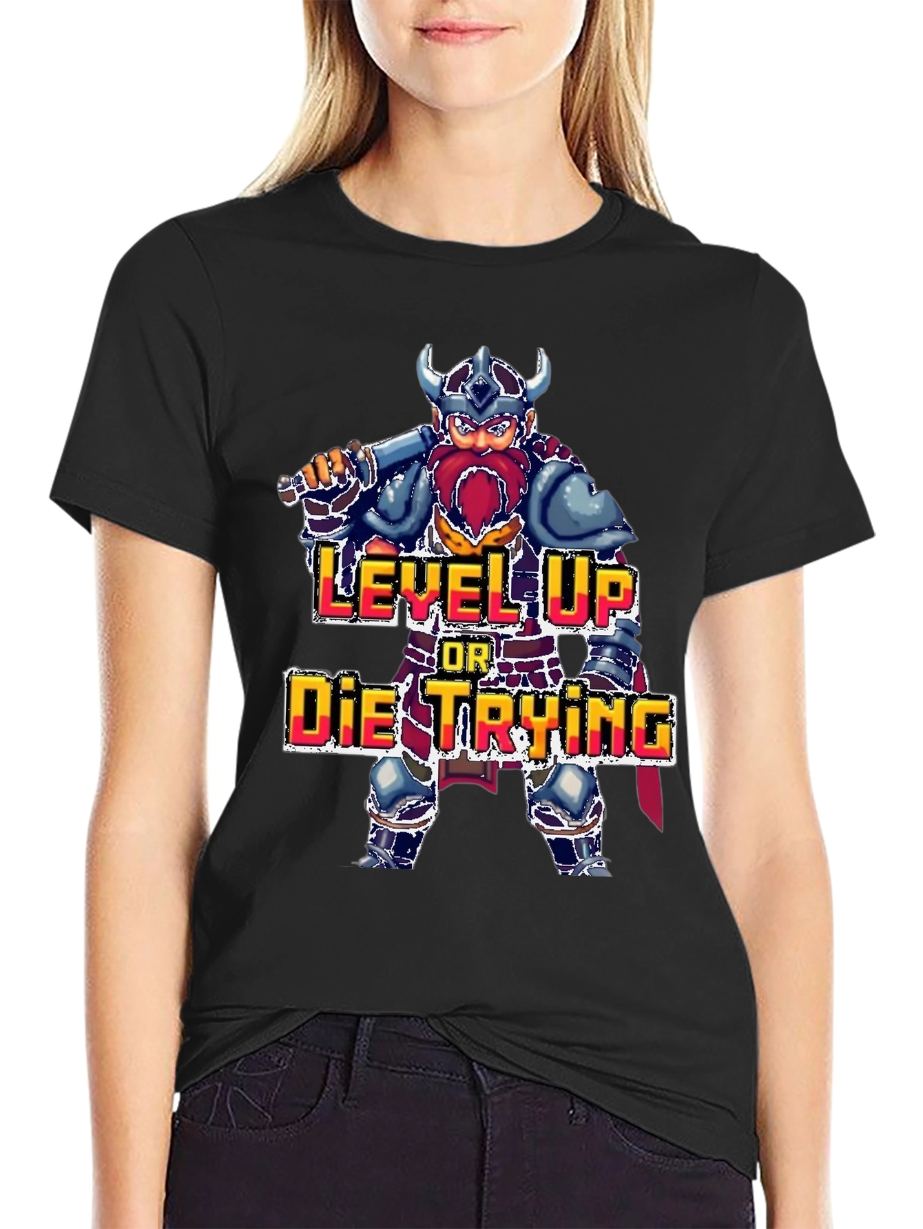 Level Up Or Die Trying Gaming T-Shirt