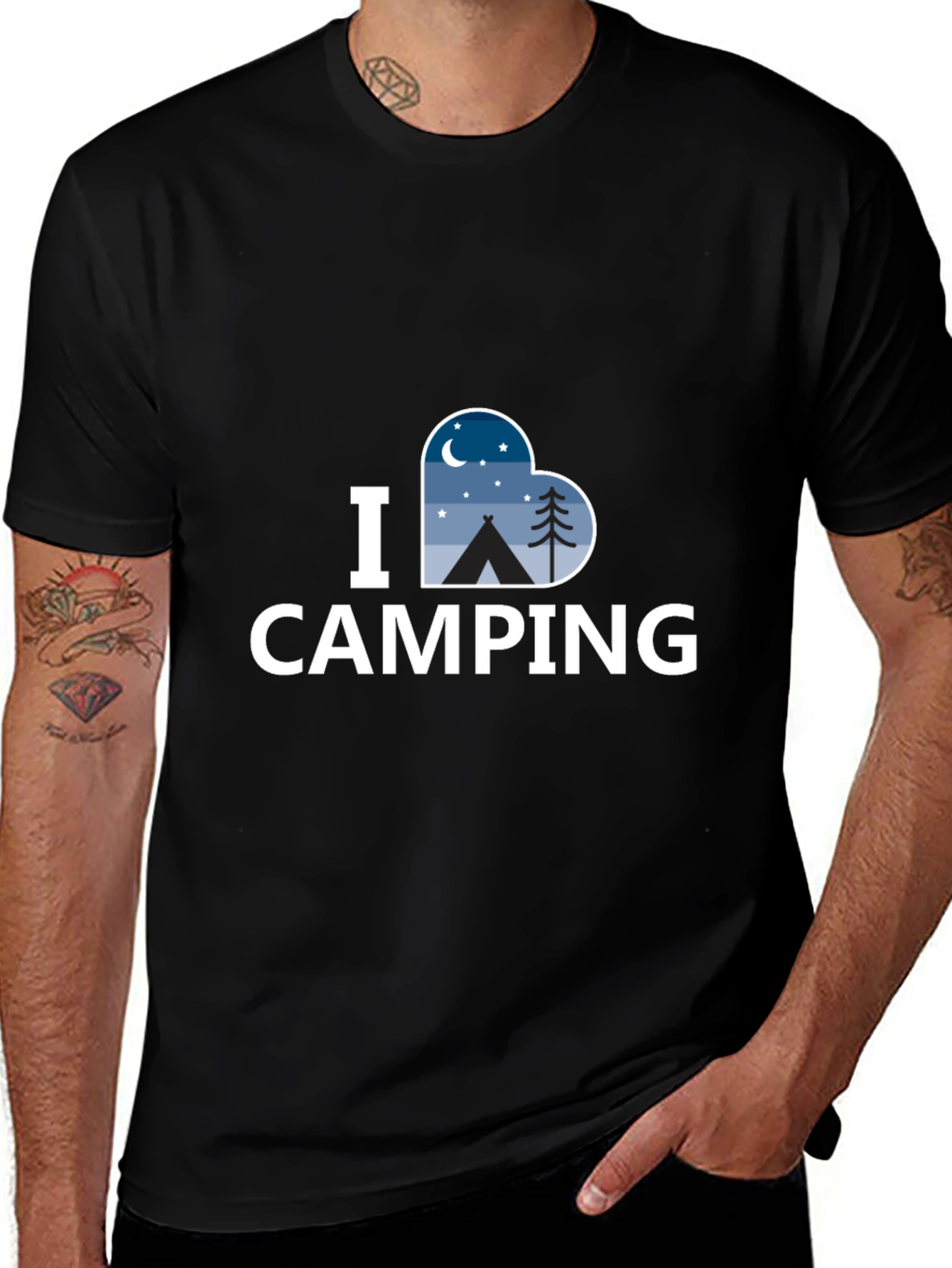 I Heart Camping Graphic Tee - Unisex