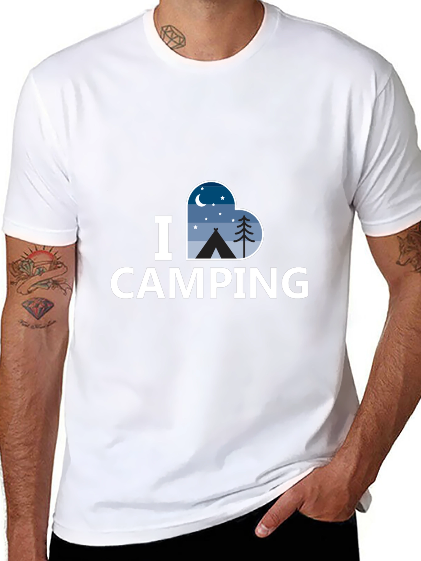 I Heart Camping Graphic Tee - Unisex