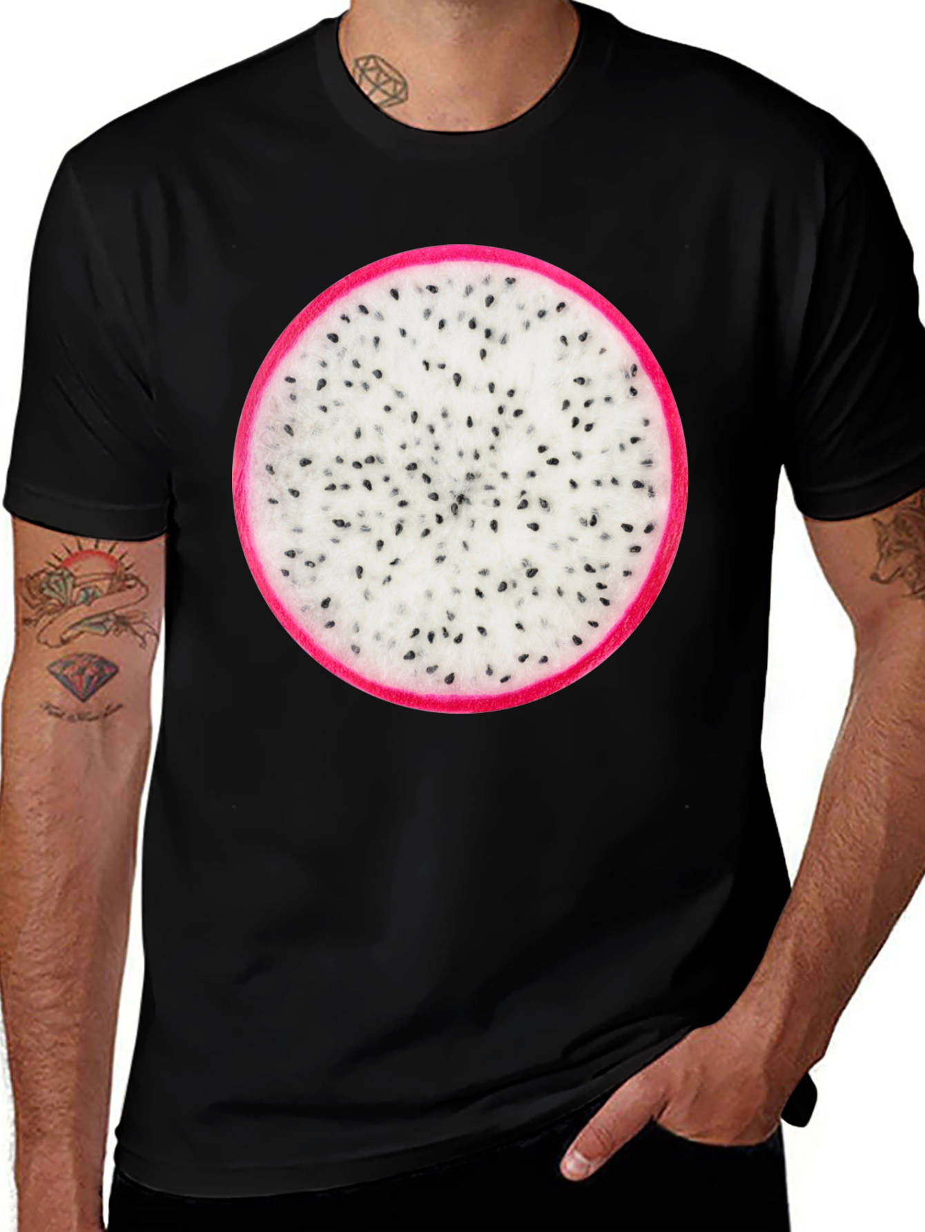 Dragon Fruit Graphic T-Shirt - Unique Food Tee