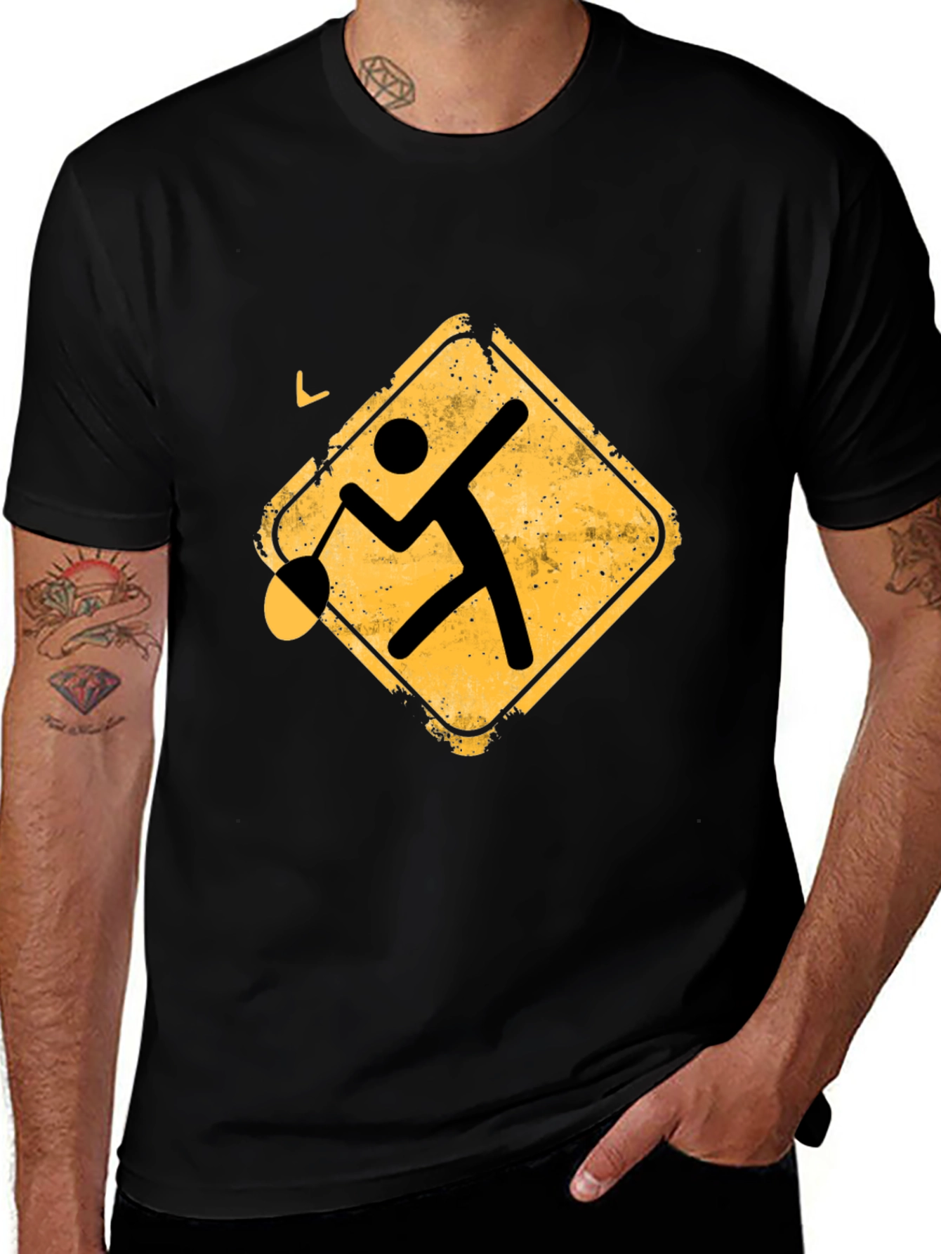 Demolition Man T-Shirt: Funny Stick Figure Wrecking Ball Tee