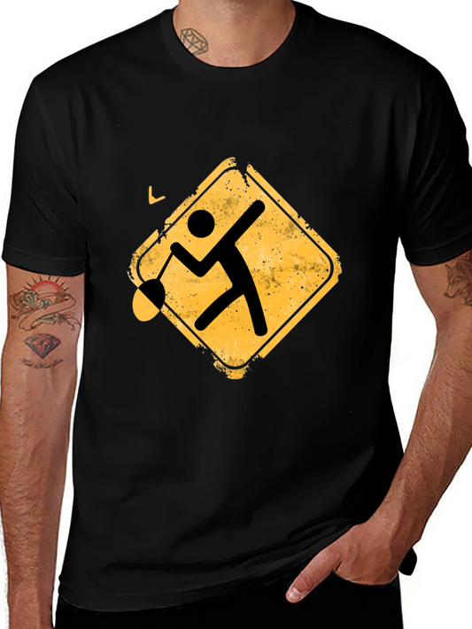 Demolition Man T-Shirt: Funny Stick Figure Wrecking Ball Tee