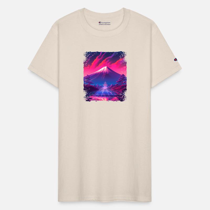 Japanese Aesthetic Sight Mount Fuji Vaporwave
