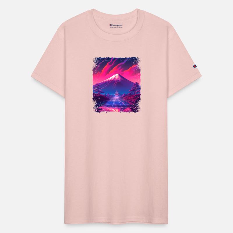 Japanese Aesthetic Sight Mount Fuji Vaporwave