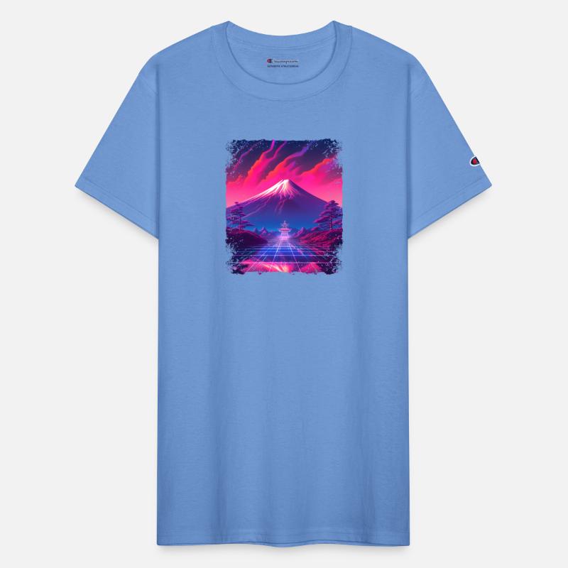 Japanese Aesthetic Sight Mount Fuji Vaporwave