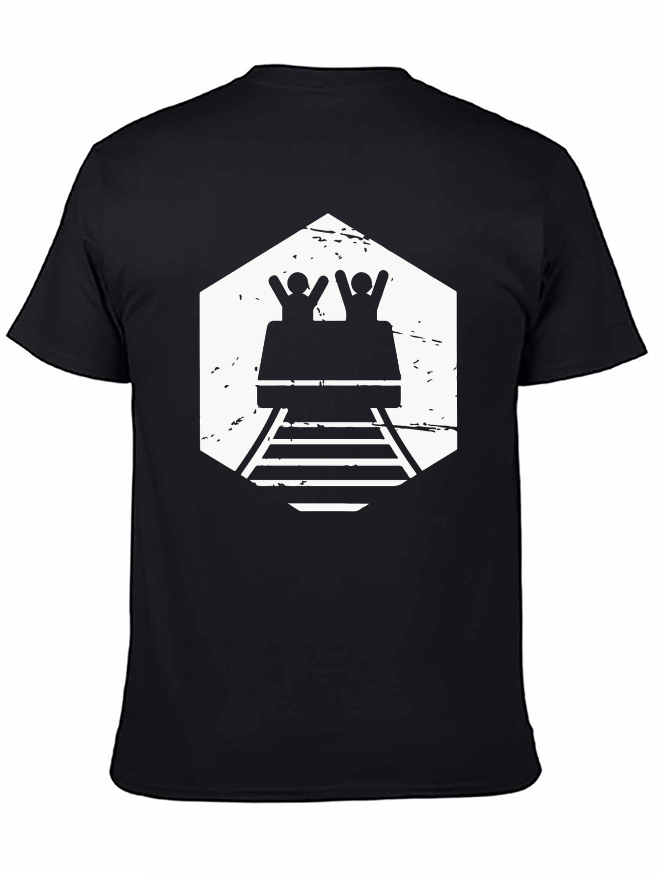 Roller Coaster T-Shirt - Black Graphic Tee