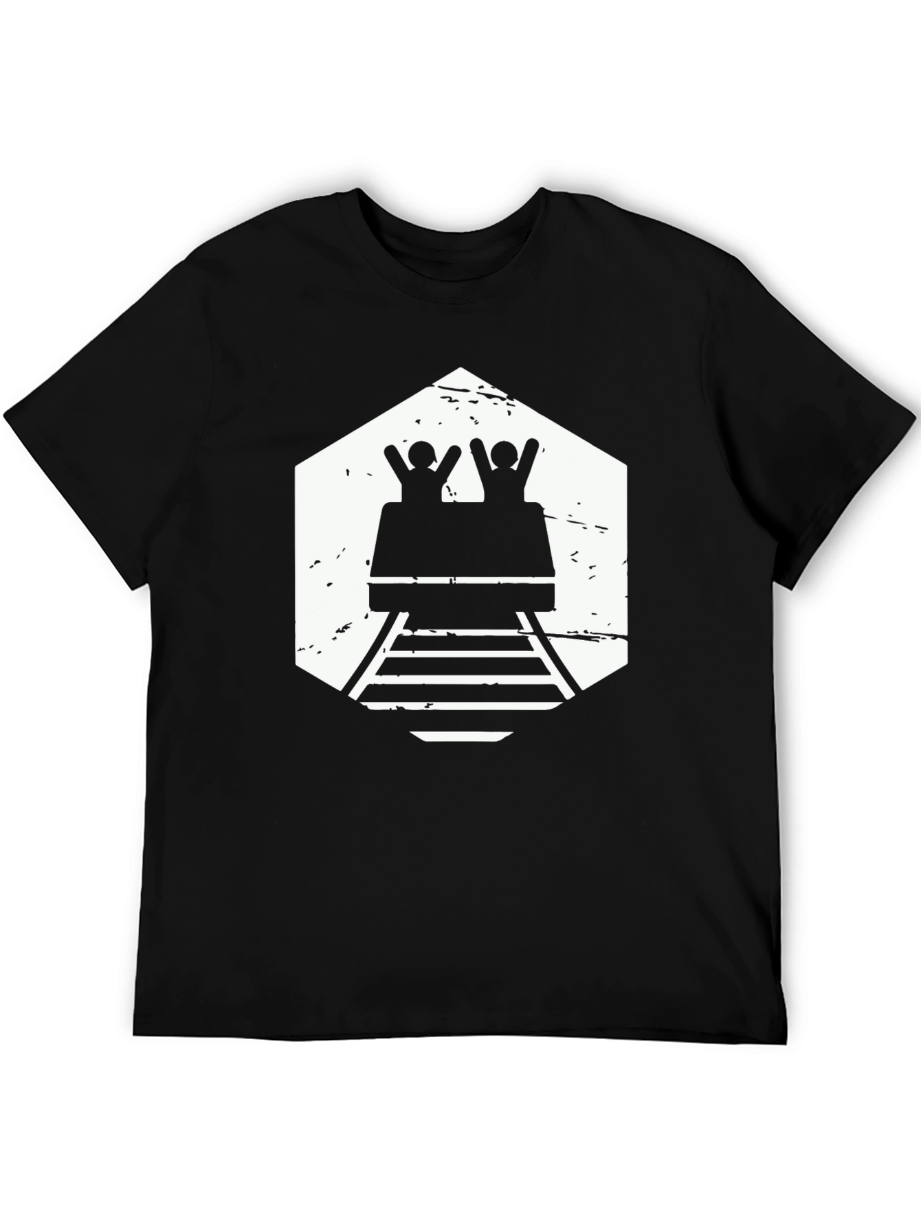 Roller Coaster T-Shirt - Black Graphic Tee