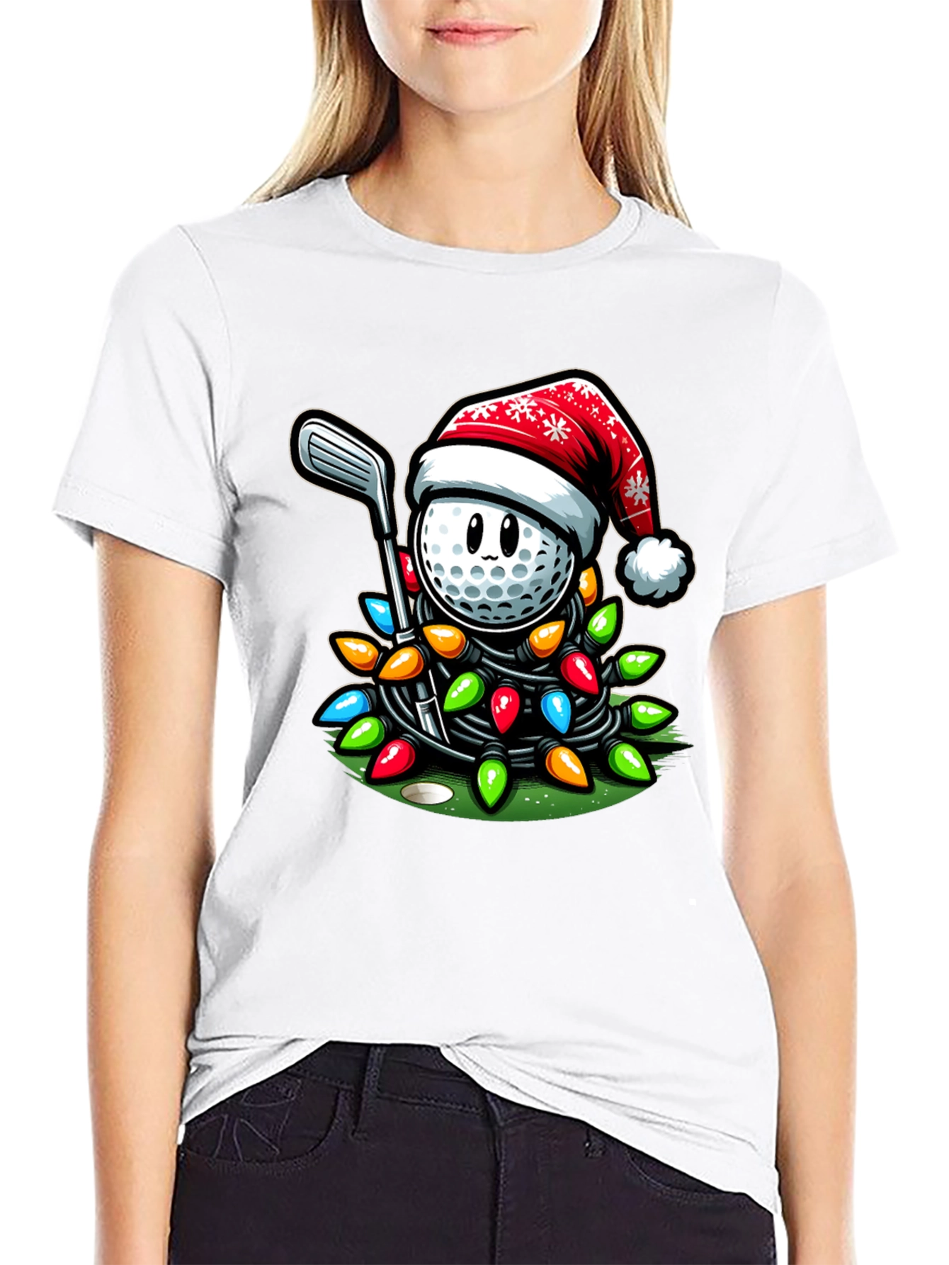 Festive Golf Ball Christmas T-Shirt