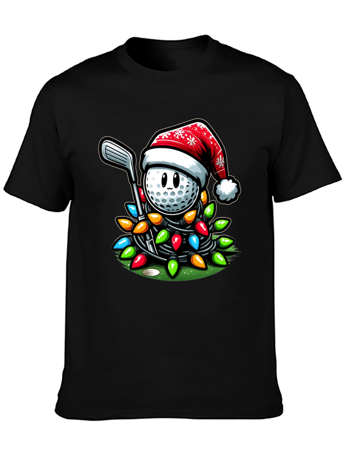 Festive Golf Ball Christmas T-Shirt