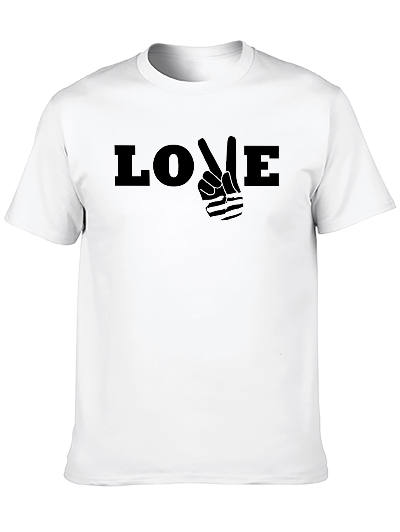 Love Peace Sign Graphic T-Shirt
