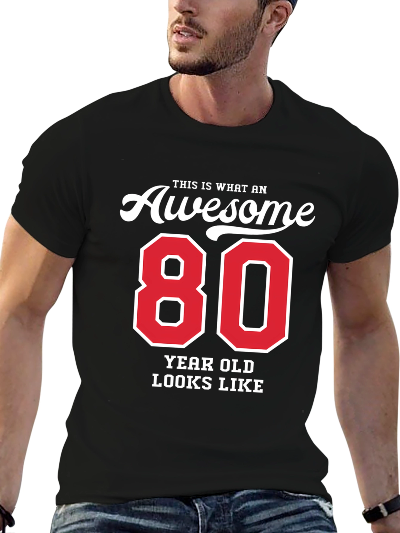 Awesome 80 Year Old T-Shirt - Birthday Gift