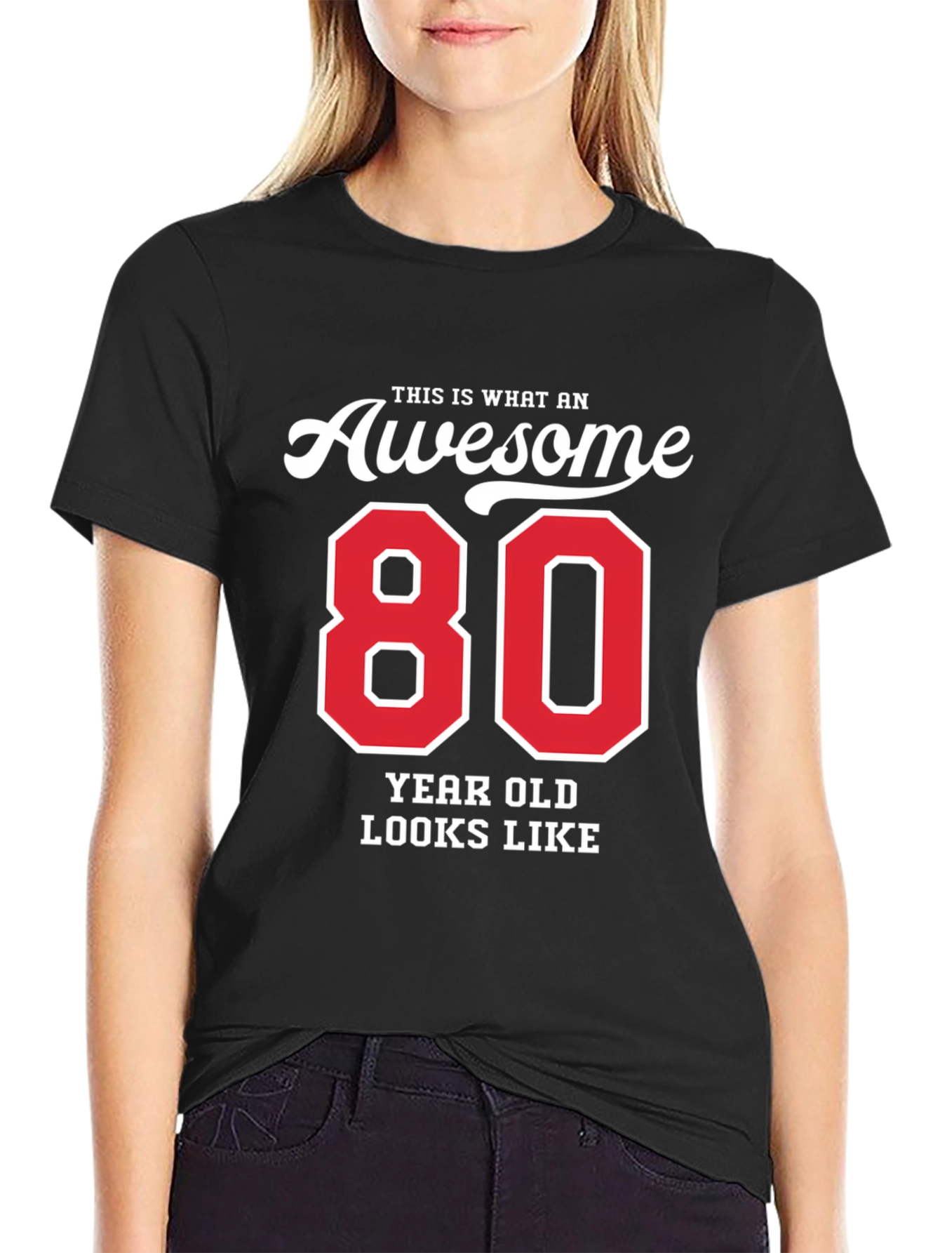 Awesome 80 Year Old T-Shirt - Birthday Gift