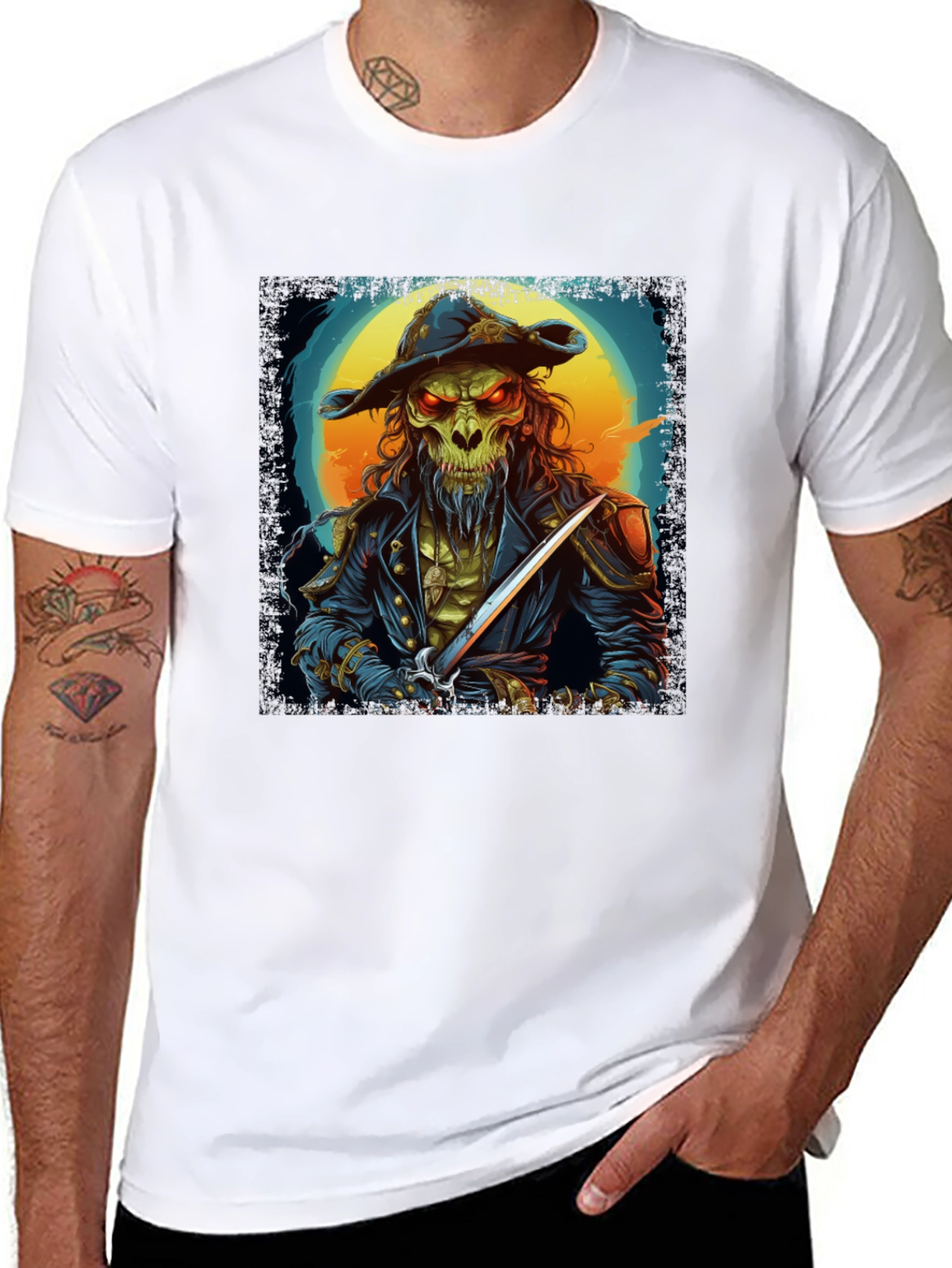 Skull Pirate T-Shirt - Unique Graphic Tee