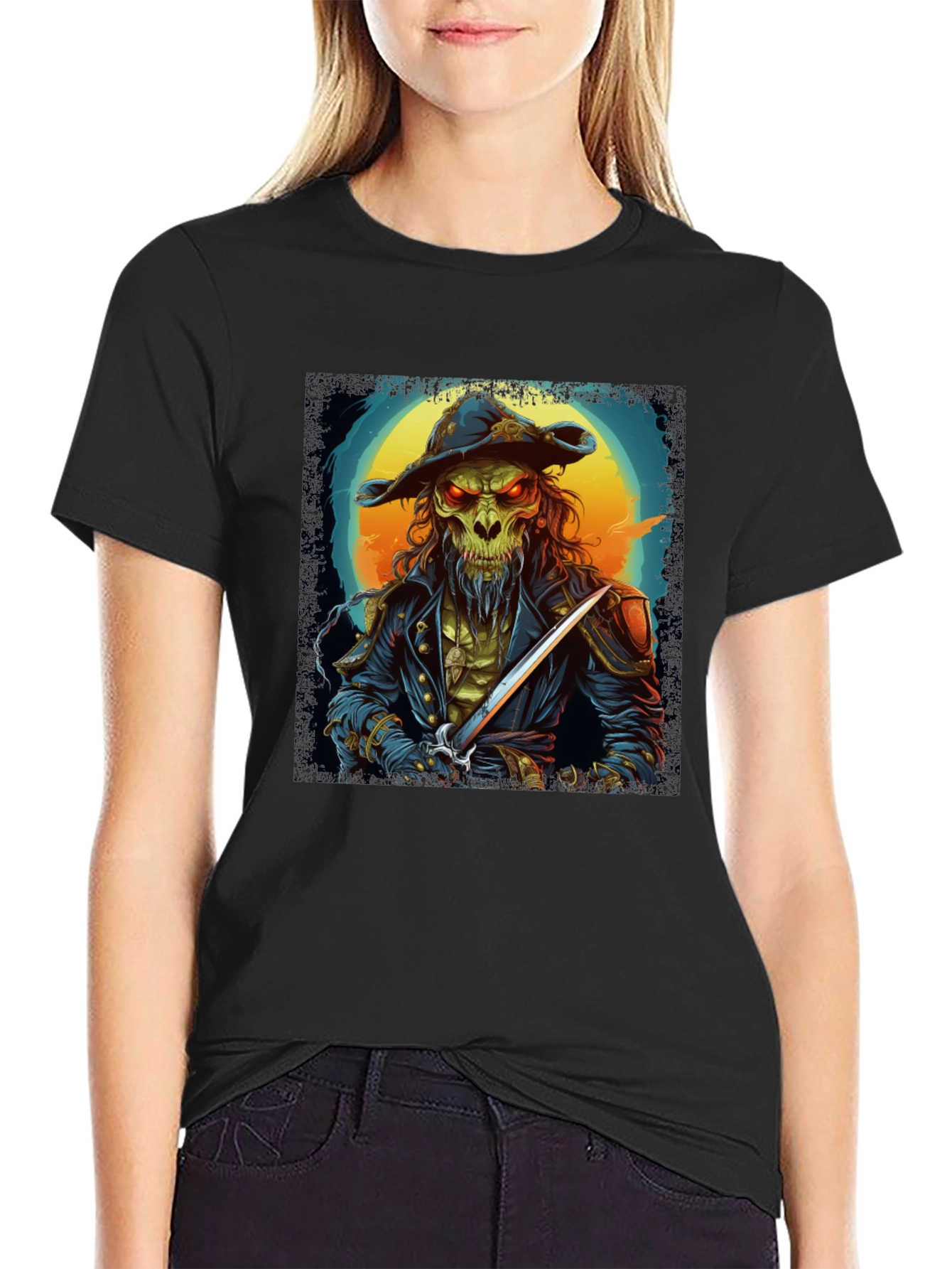 Skull Pirate T-Shirt - Unique Graphic Tee