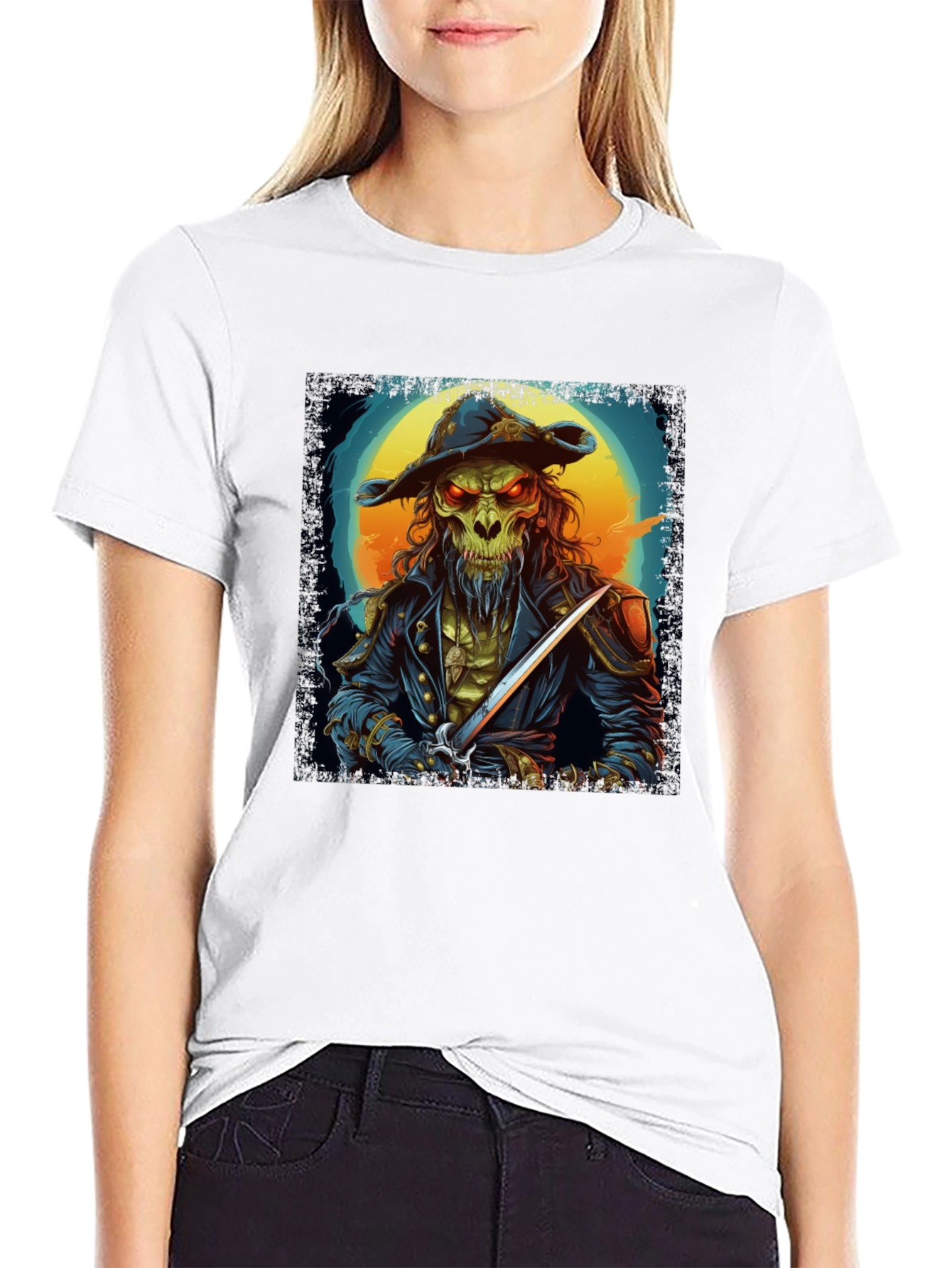 Skull Pirate T-Shirt - Unique Graphic Tee