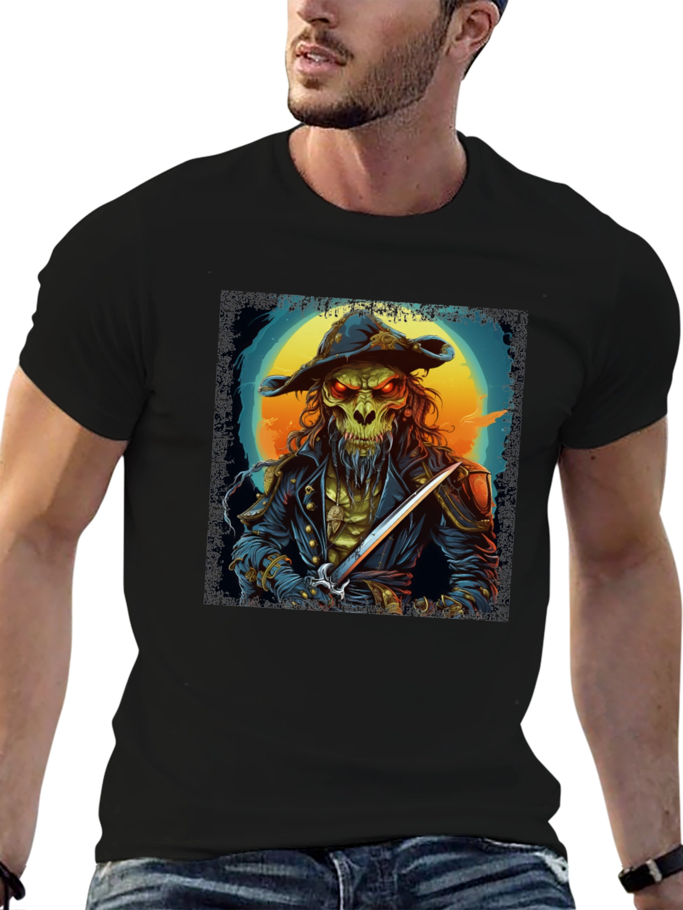 Skull Pirate T-Shirt - Unique Graphic Tee