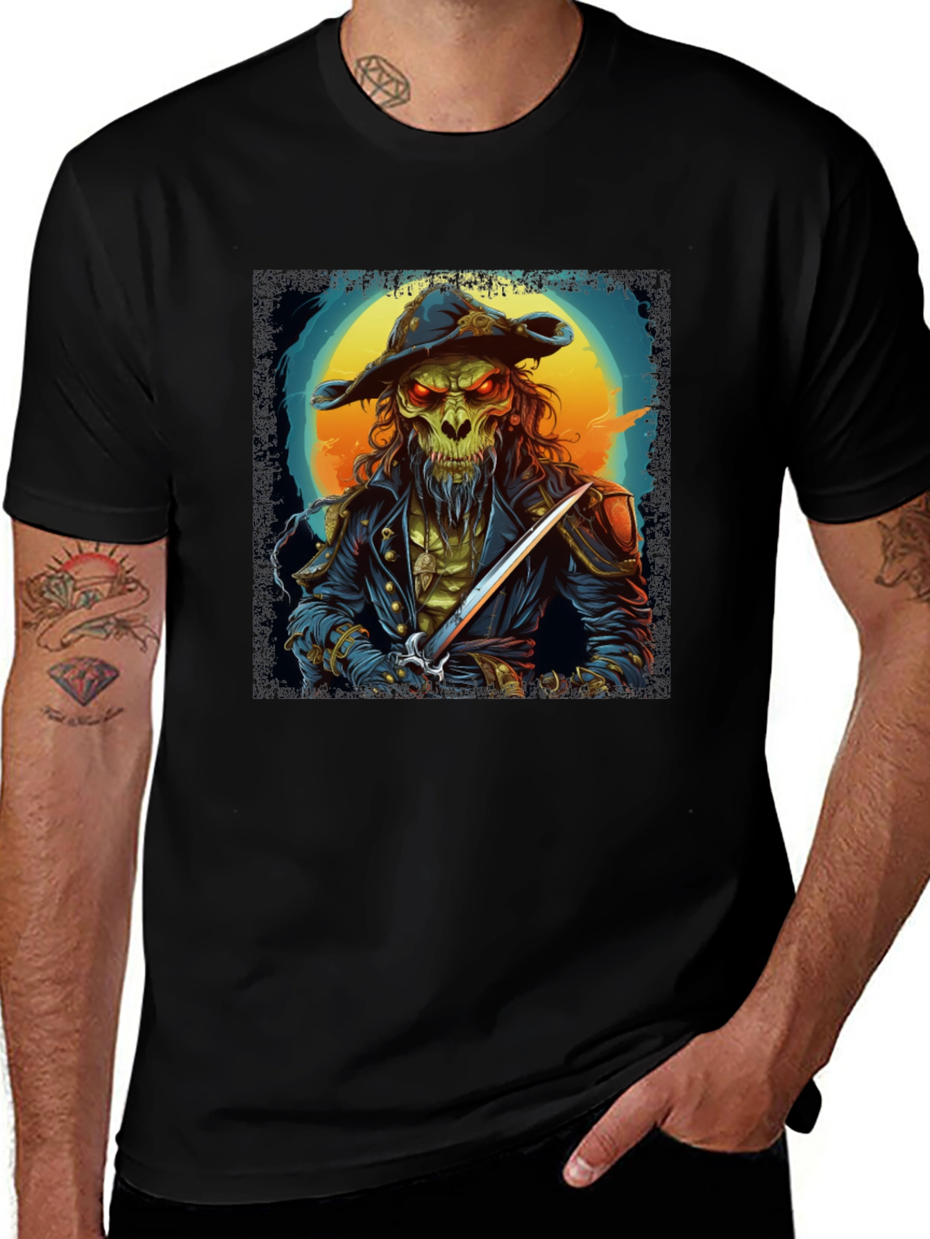 Skull Pirate T-Shirt - Unique Graphic Tee