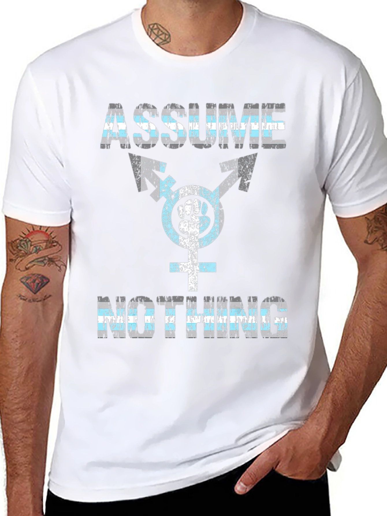 Assume Nothing Transgender Symbol T-Shirt