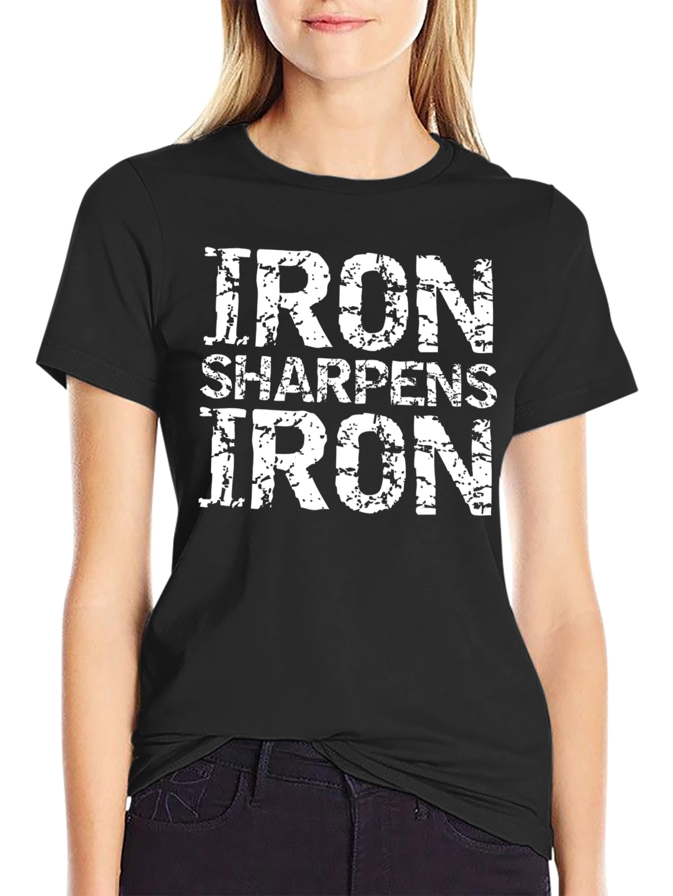 Iron Sharpens Iron Black Graphic Tee