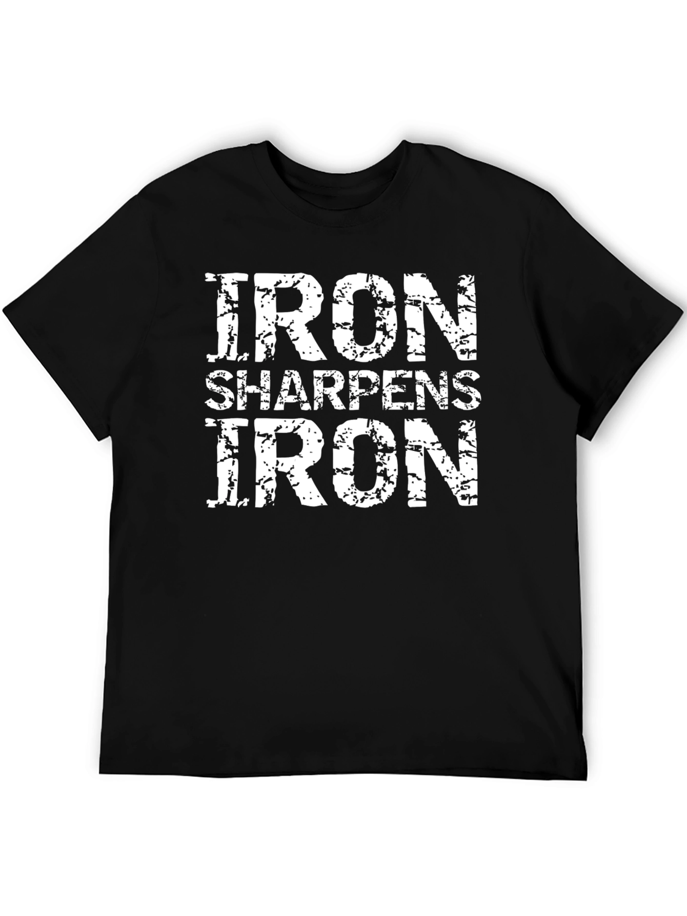 Iron Sharpens Iron Black Graphic Tee