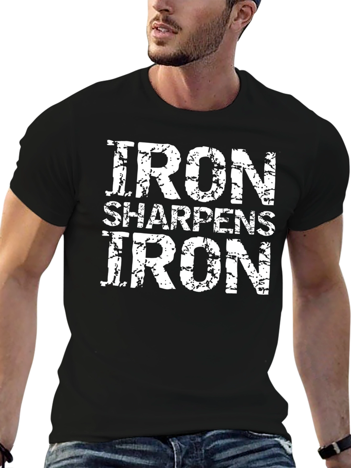 Iron Sharpens Iron Black Graphic Tee